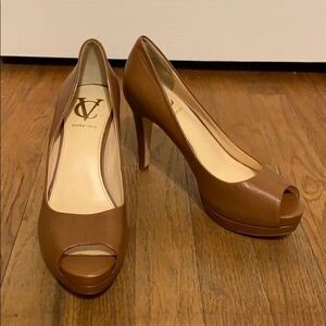 Vero Cuoio brown platform heels 7.5